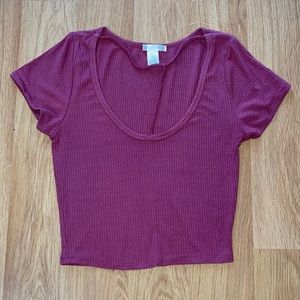 Crop Top with Neck Detail
